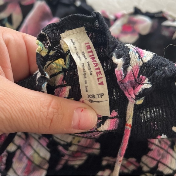 Free People Dress Garden Party Maxi in Black Floral - Picture 4 of 6